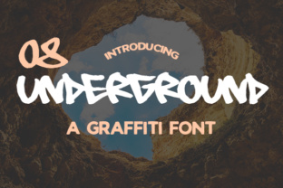 08 Underground: A Bold Graffiti Font for Editorial Impact
