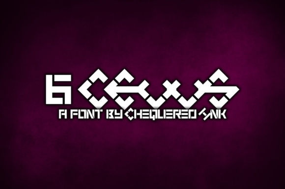 6 Cells: A Display Font for Distinctive Brand Identity