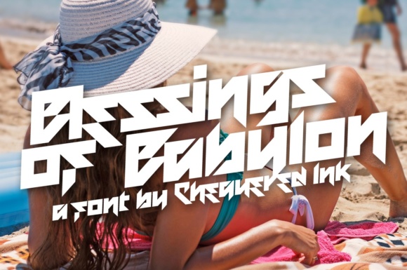 Blessings of Babylon: A Display Font for Modern Brand Identity