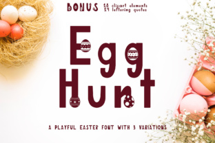 Charming Egg Hunt: A Perfect Easter Font for Makers