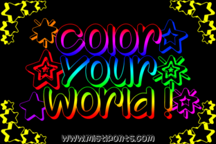 Color Your World: A Versatile 3D Outline Font for Web Design