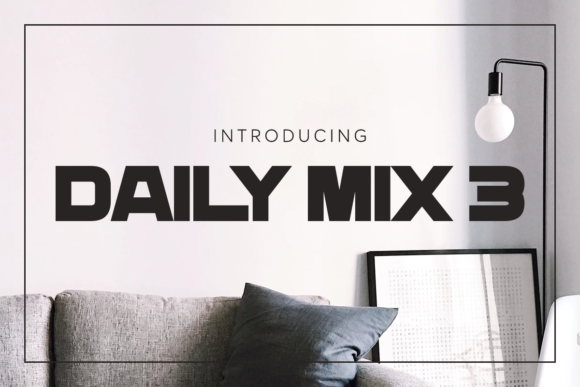Daily Mix: A Confident, Casual Font for Creative Projects