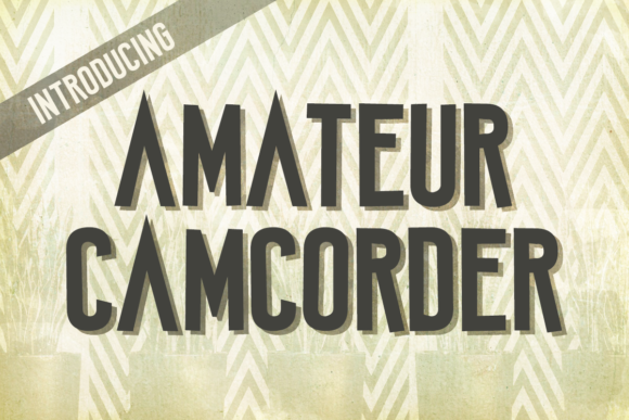 Finding Editorial Voice: Amateur Camcorder as a Display Font