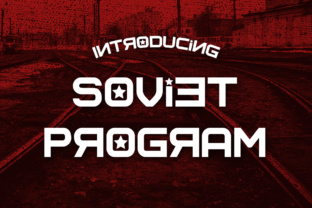 Soviet Program: A Bold Decorative Font for Web Design