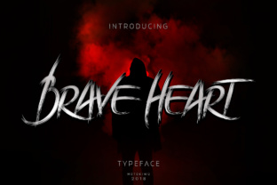 The Brave Heart Font: A Brushstroke of Urban Style