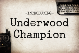 Underwood Champion: A Bold Typeface for Modern Web Design