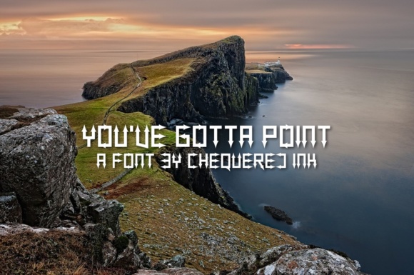 You ve Gotta Point Font: A Creative Typeface for Crafters