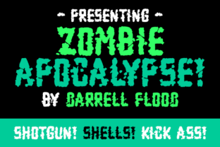 Zombie Apocalypse: A Grungy Font for Crafters and Makers